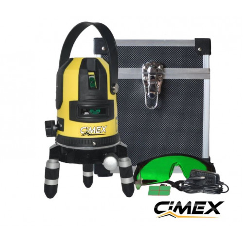 Laser level with green beam CIMEX SL1H4VG