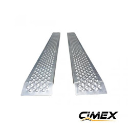 Rampa de aluminio CIMEX, juego de 2 – 200 x 21,5 cm / 400 kg