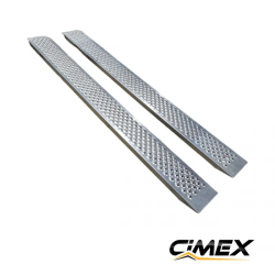 Rampa de aluminio CIMEX, juego de 2 – 200 x 21,5 cm / 400 kg