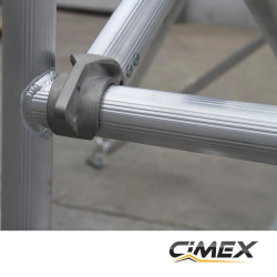 Andamio de aluminio, Altura de trabajo 6 metros