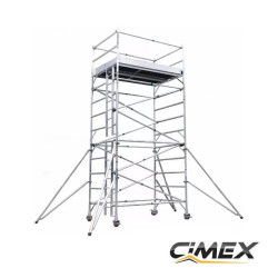 Andamio de aluminio, Altura de trabajo 6 metros