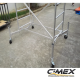 Andamio de aluminio / tipo torre / con ruedas, 8 m