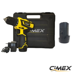 Taladro atornillador inalámbrico CIMEX CD12V30NM / 2 x 1,5 Ah