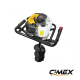 Barrena de tierra a gasolina CIMEX EA200, 52 cm³, 2,2 CV + 2 brocas (100 mm, 200 mm)