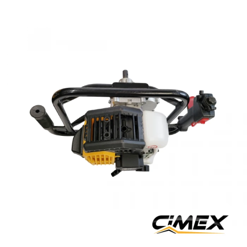 Barrena de tierra a gasolina CIMEX EA200, 52 cm³, 2,2 CV + 2 brocas (100 mm, 200 mm)