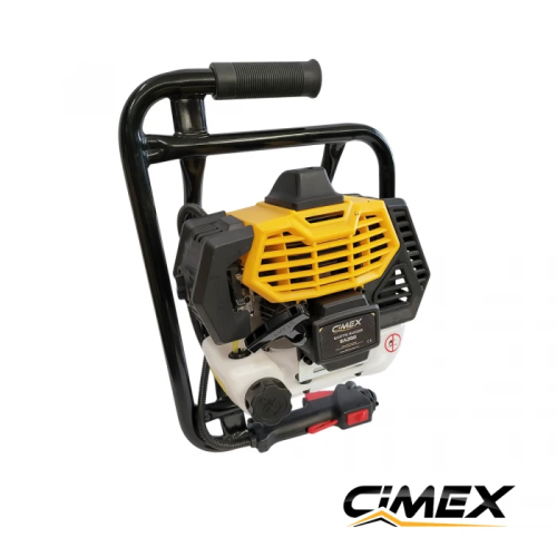 Barrena de tierra a gasolina CIMEX EA200, 52 cm³, 2,2 CV + 2 brocas (100 mm, 200 mm)
