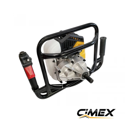 Barrena de tierra a gasolina CIMEX EA200, 52 cm³, 2,2 CV + 2 brocas (100 mm, 200 mm)