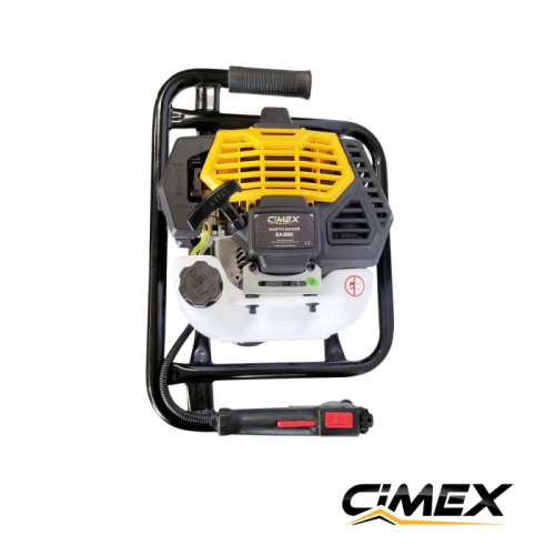 Barrena de tierra a gasolina CIMEX EA200, 52 cm³, 2,2 CV + 2 brocas (100 mm, 200 mm)