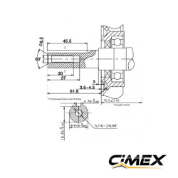 Motor de gasolina 6,5 HP CIMEX G200