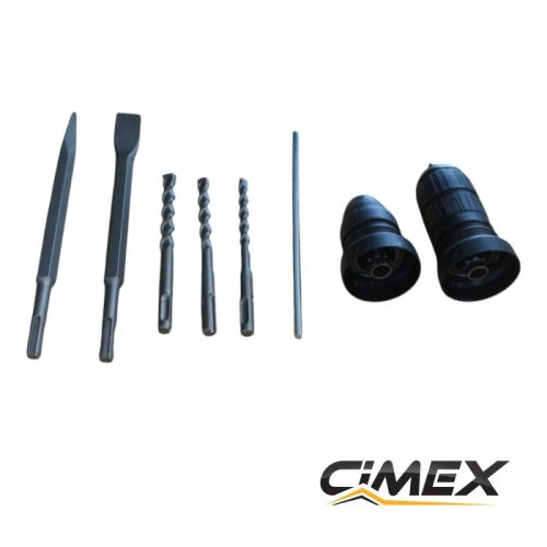 ¡PAQUETE PROMOCIONAL! Martillo perforador con portabrocas rápido 3 kg + Nivel láser lineal con rayo verde