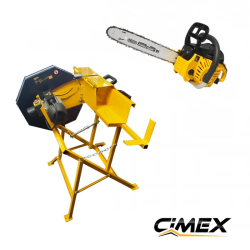 ¡PAQUETE PROMOCIONAL! Máquina para cortar troncos LC400-140 + Motosierra de gasolina MS350-16