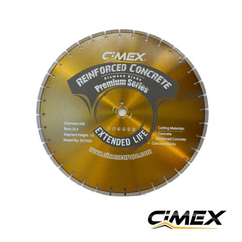 Disco diamantado para hormigón 500 mm CIMEX RCP500