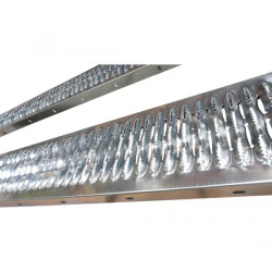 Rampa de carga de acero STAHL, juego de 2 – 190 x 23 cm / 450 kg