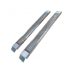 Rampa de carga de acero STAHL, juego de 2 – 190 x 23 cm / 450 kg