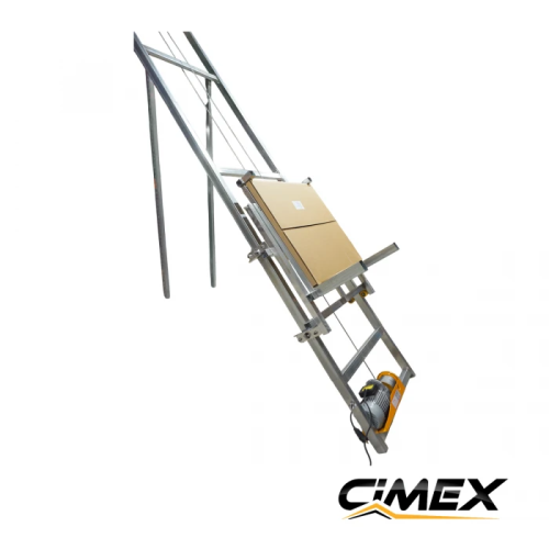 Montacargas para paneles fotovoltaicos y materiales de construcción CIMEX SL200 – 20 m / 200 kg