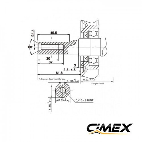 Motor de gasolina 6.5 hp CIMEX G200