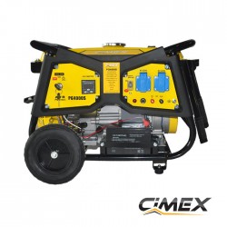 Generador de electricidad 3.0 kW, arranque eléctrico, АВР, ruedas - CIMEX PG4000S
