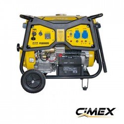 Generador de electricidad 6.5 kW, AVR, toma de ATS, arranque eléctrico - CIMEX PG8000S