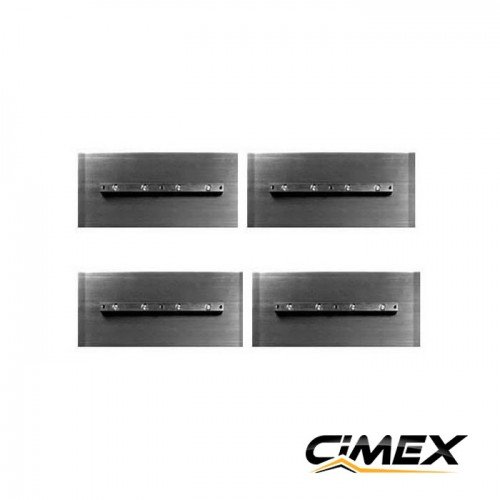 Paletas para alisadora de concreto 60 cm, 4 unidades Conjunto